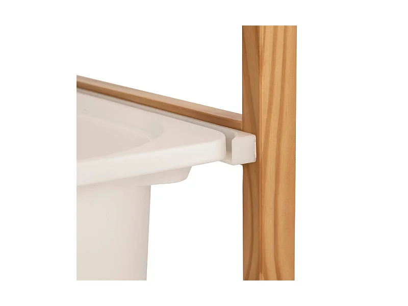 Meuble de Rangement 4 Bacs "Bako" 94cm Blanc