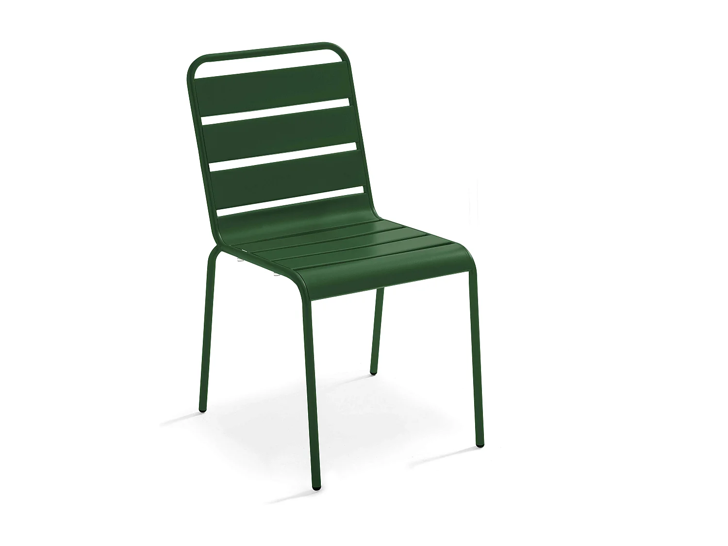 Chaise de jardin en métal vert forêt - Palavas