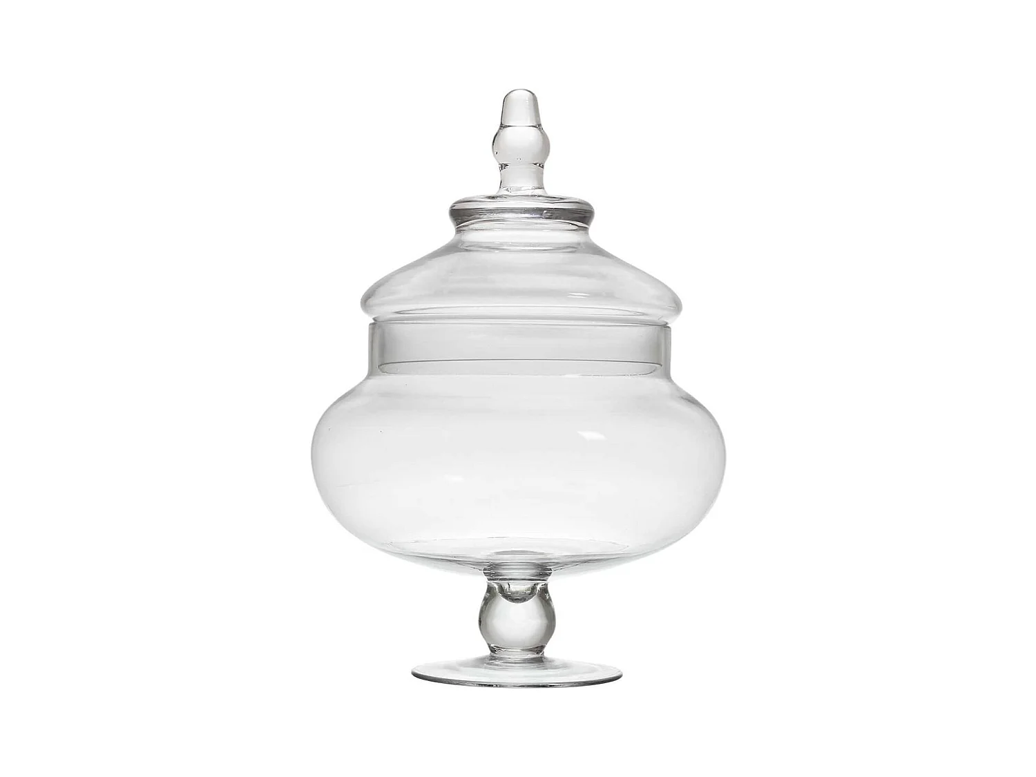 Bonbonnière sur Pied en Verre Ø20cm