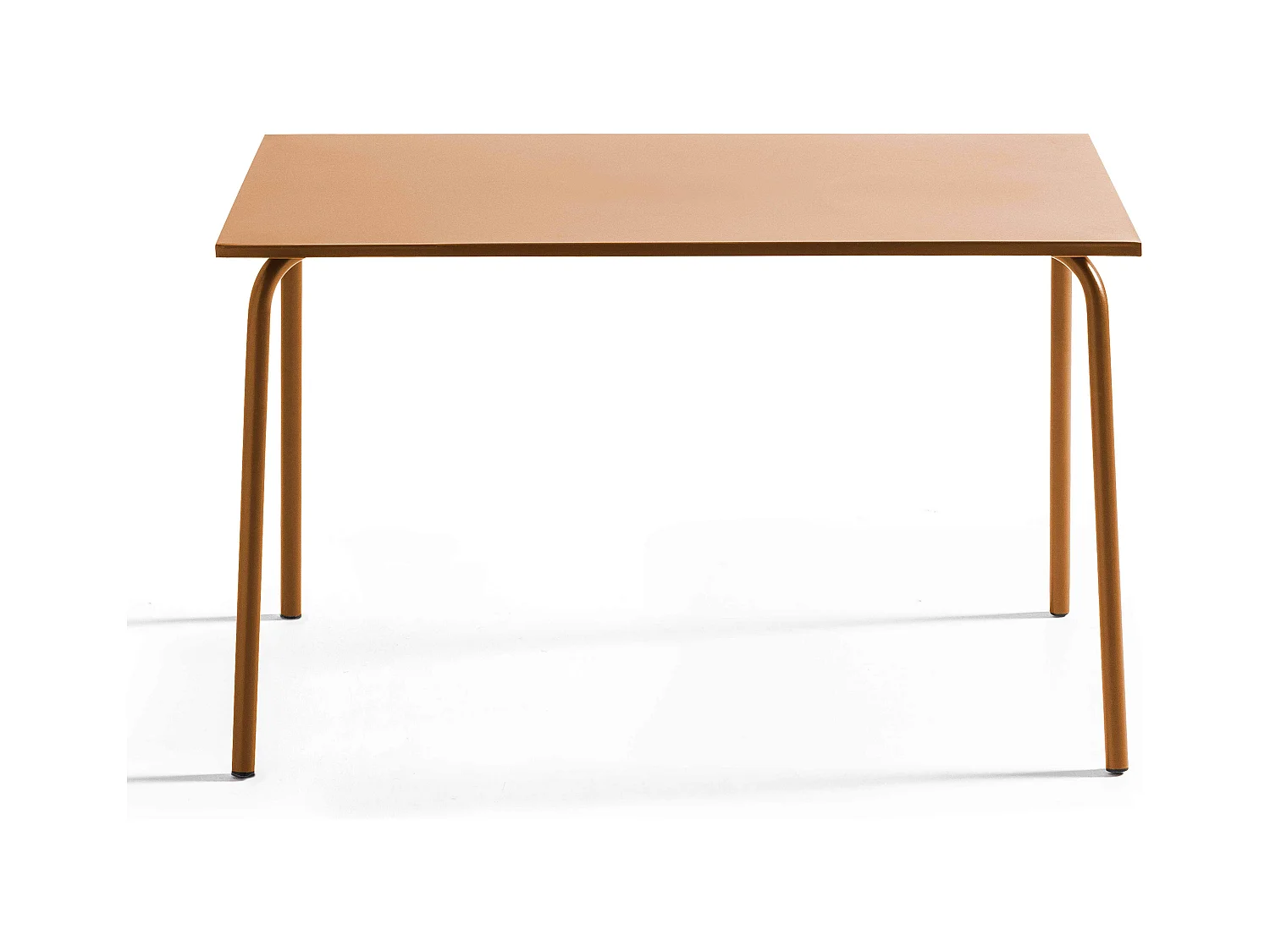 Table de jardin rectangulaire en métal caramel - Palavas