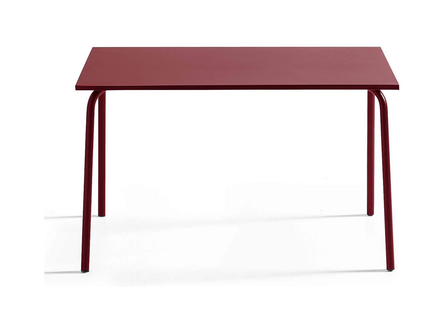 Table de jardin rectangulaire en métal pourpre - Palavas