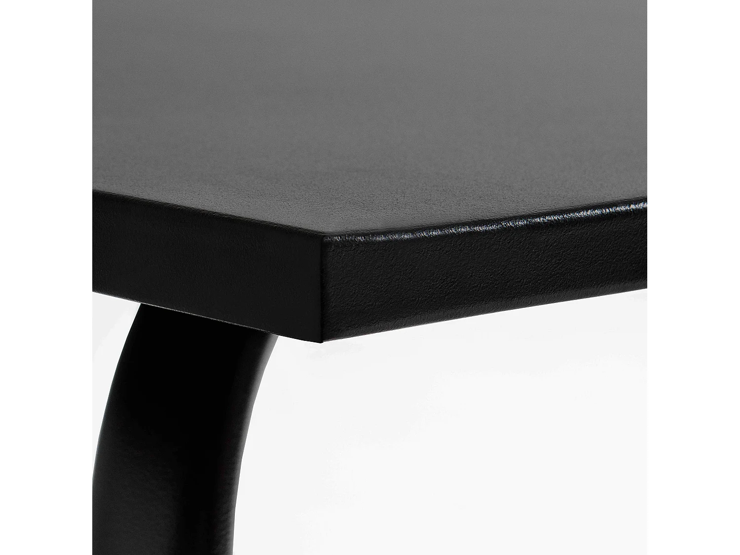 Table de jardin en acier 120 x 70 cm noir - Palavas