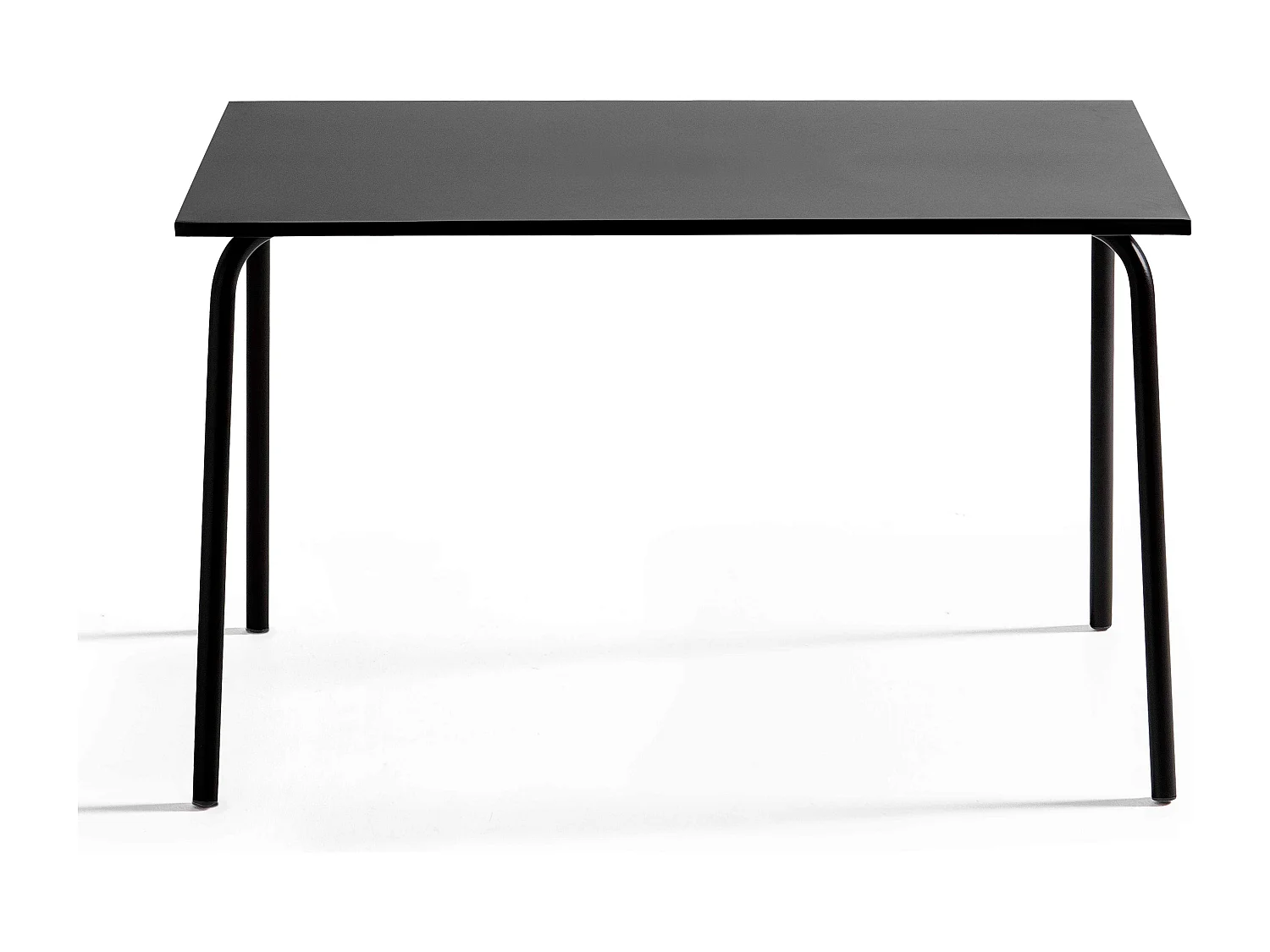 Table de jardin en acier 120 x 70 cm noir - Palavas