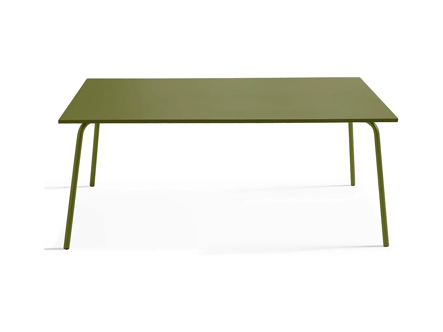 Ensemble table de jardin et 6 chaises en métal Vert Kaki - Palavas