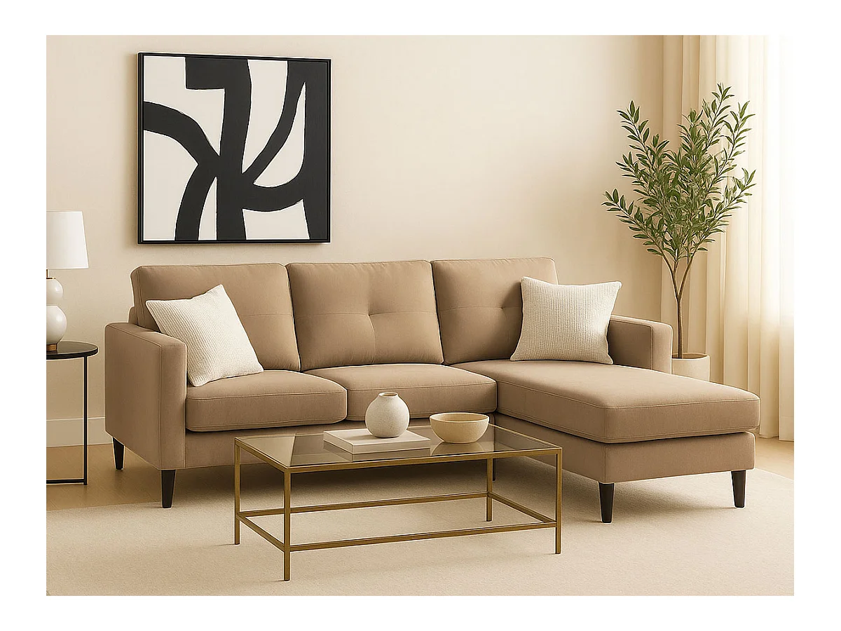 Sofá com Chaise Inter (Bege)