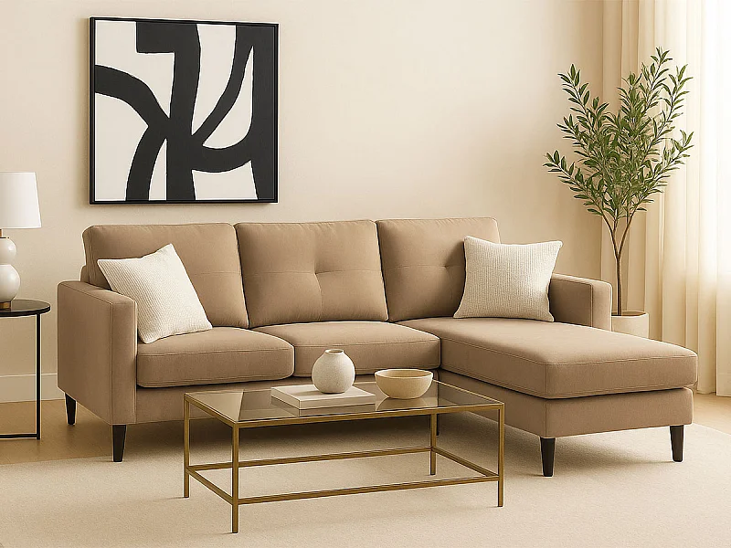 Sofá com Chaise Inter (Bege)