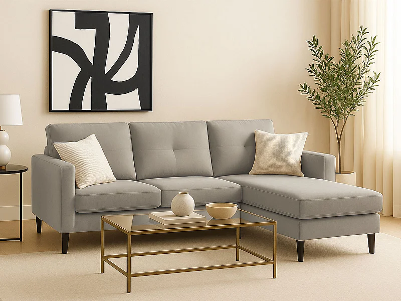 Sofá com Chaise Inter (Cinza)