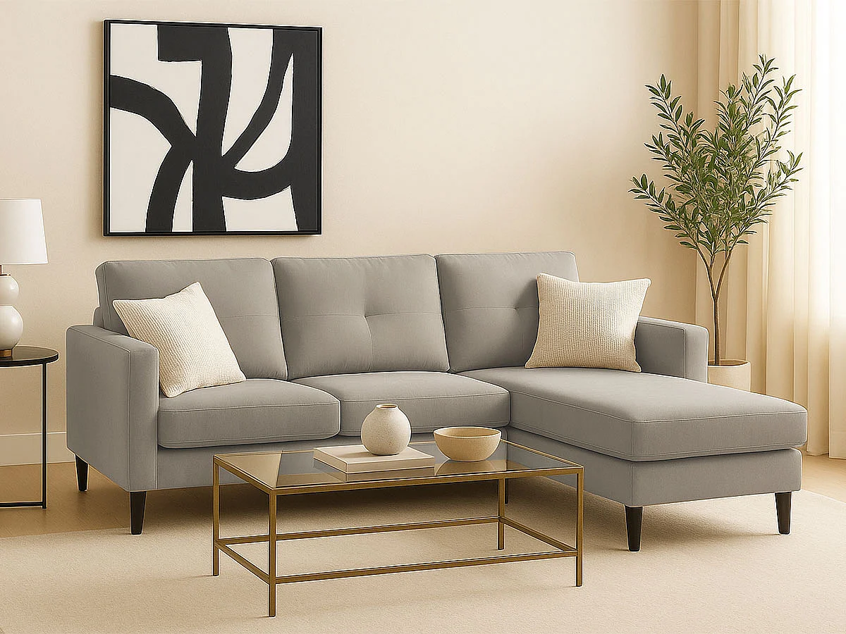 Sofá com Chaise Inter (Cinza)