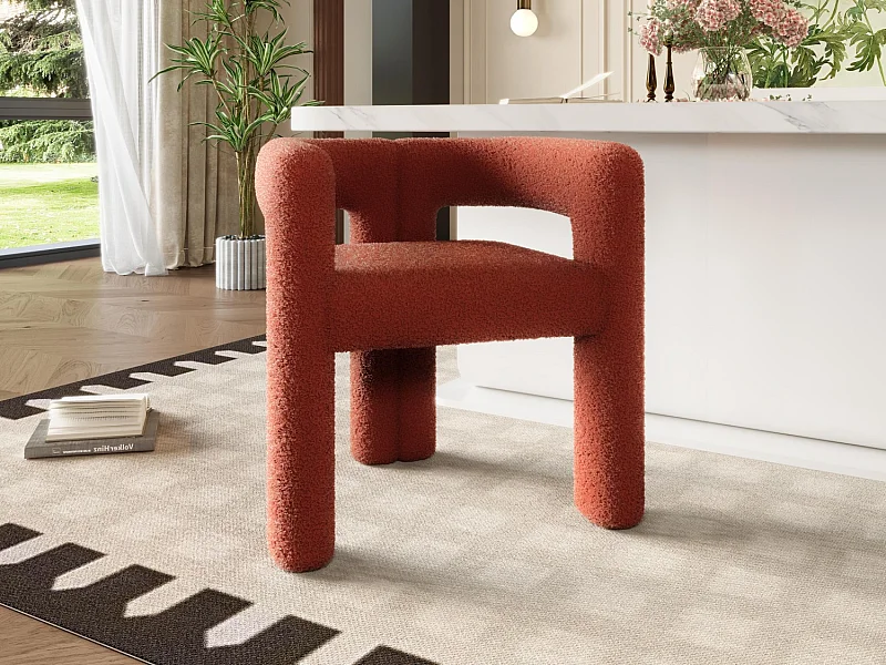 Teddy fluwelen stoel - patchwork-stijl - ideaal voor een café, woonkamer of familiediner