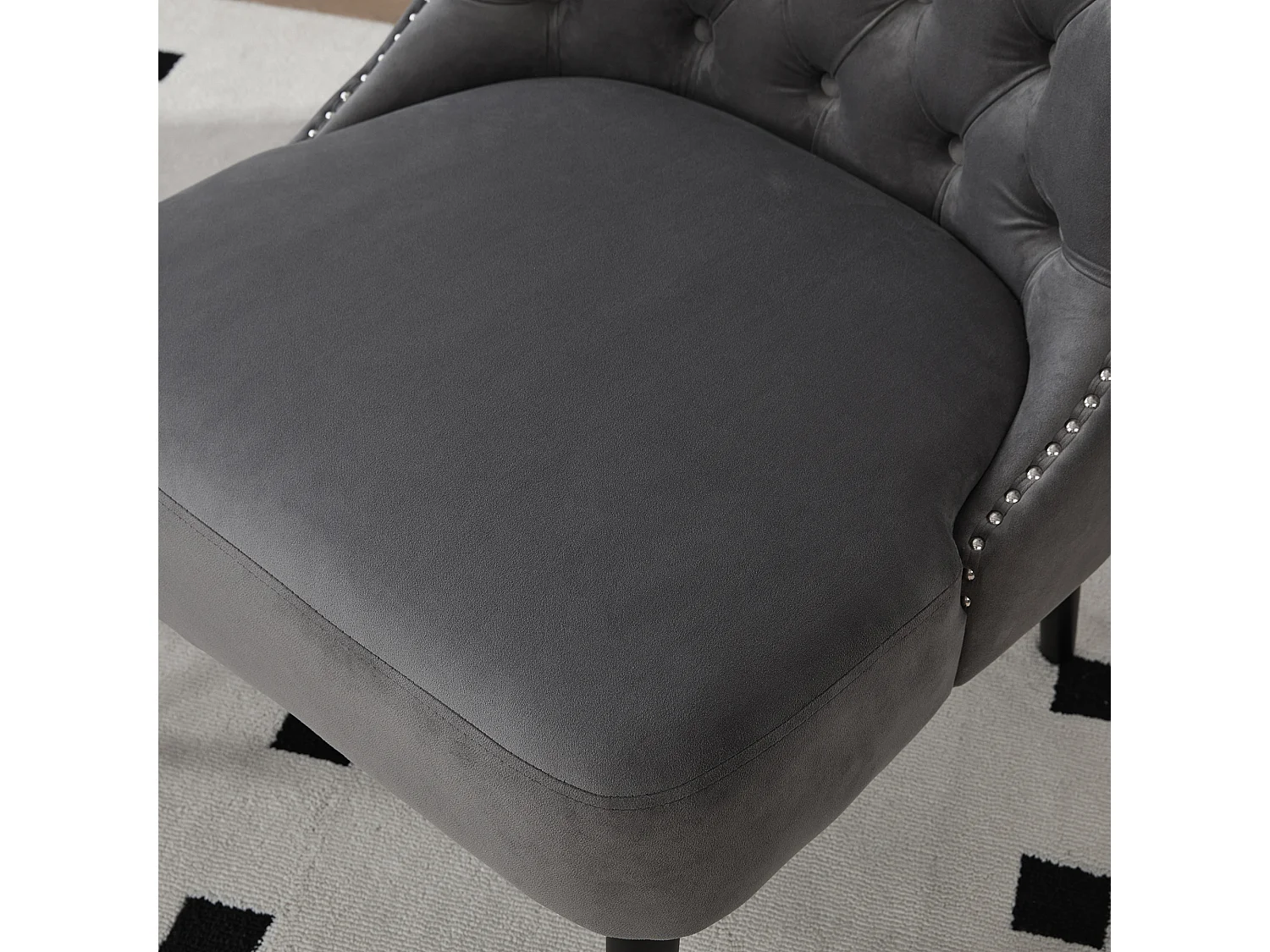 Luxe fluwelen stoel - Comfort en elegantie - Ideaal voor de eetkamer