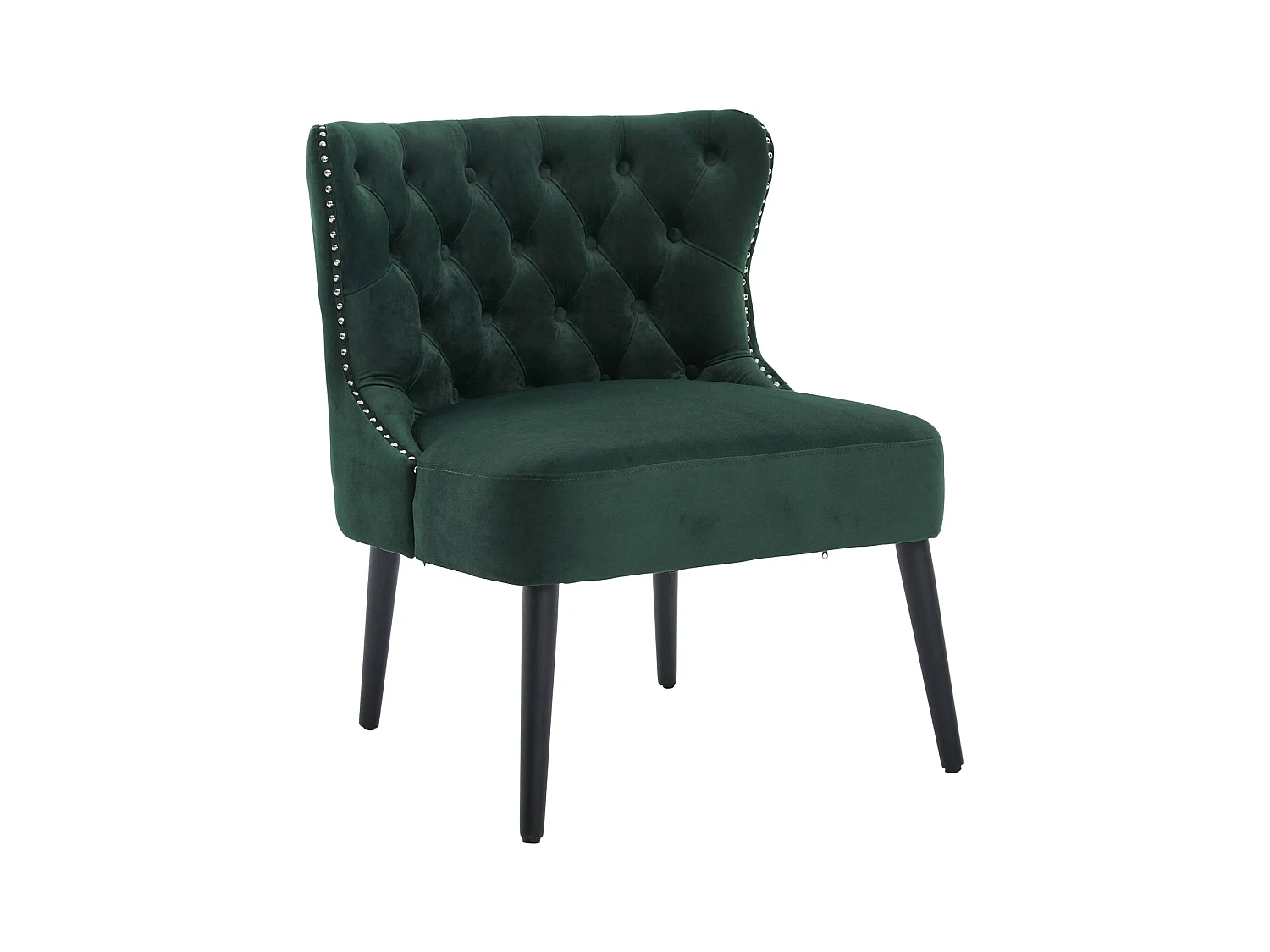 Lot de 2 Chaises de luxe en velours Vert - Confort et élégance - Idéale pour salle à manger