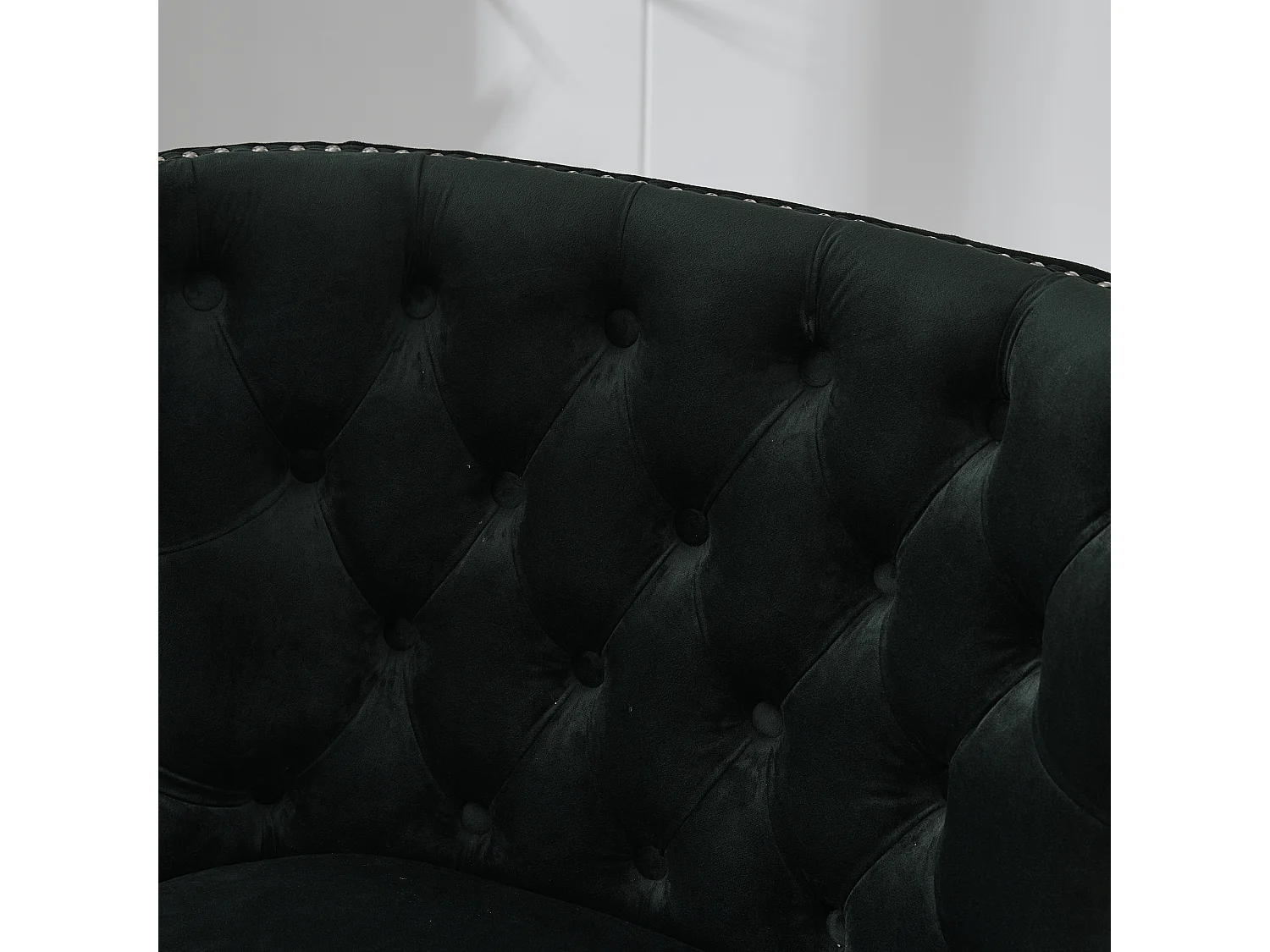 Lot de 2 Chaises de luxe en velours Vert - Confort et élégance - Idéale pour salle à manger