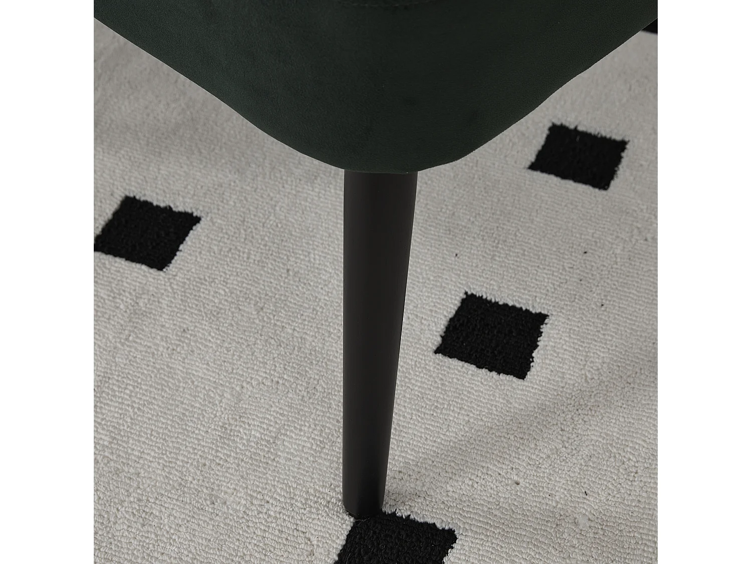 Chaise de luxe en velours Vert - Confort et élégance - Idéale pour salle à manger