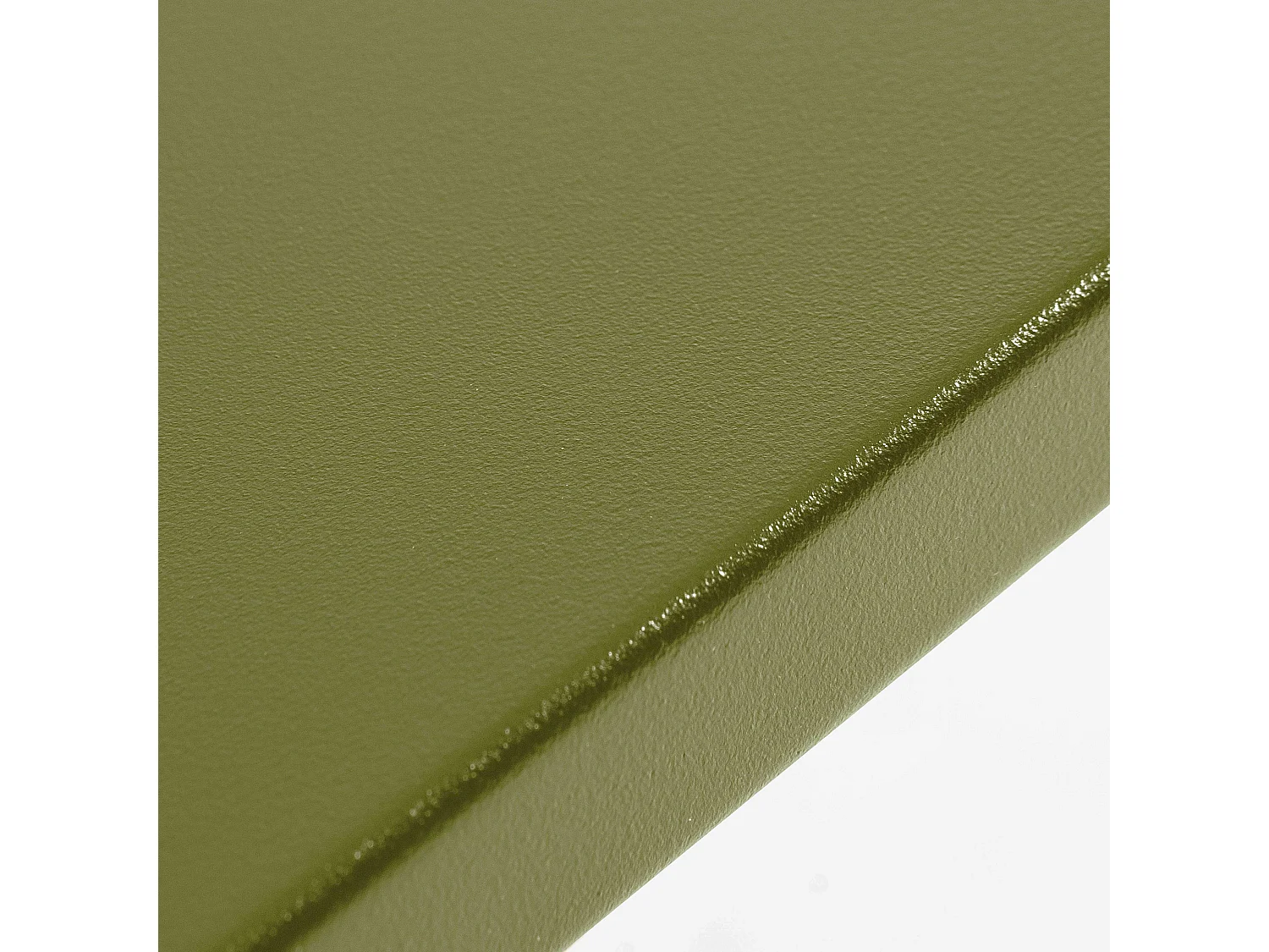 Table de jardin carrée en métal vert kaki 70cm  - Palavas