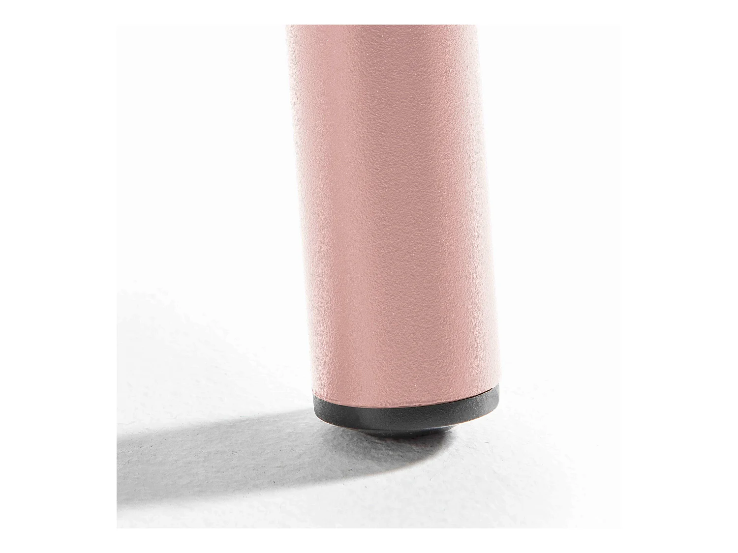 Table de jardin carrée en métal rose poudré 70cm  - Palavas