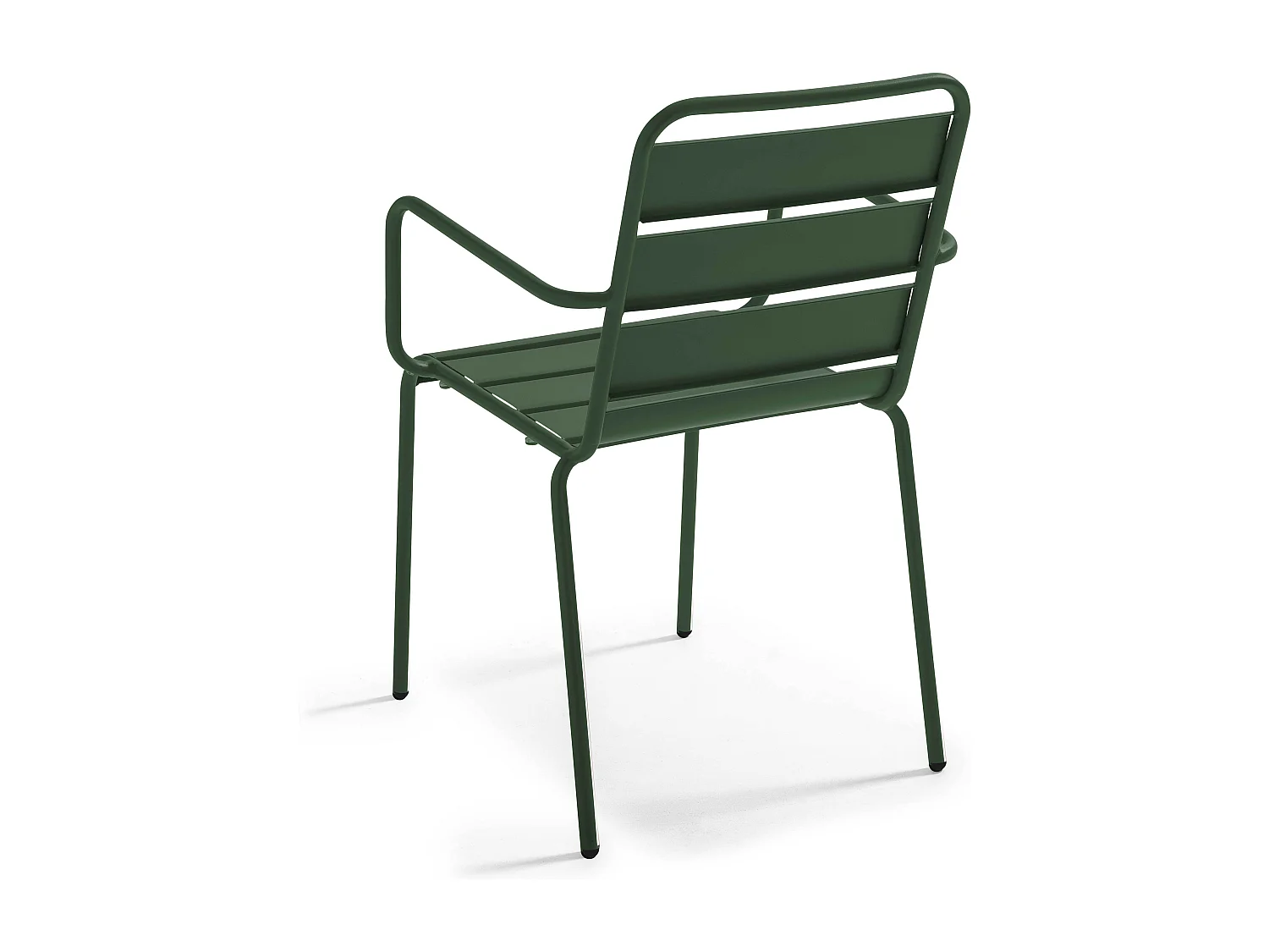 Fauteuil de jardin en métal vert forêt - Palavas