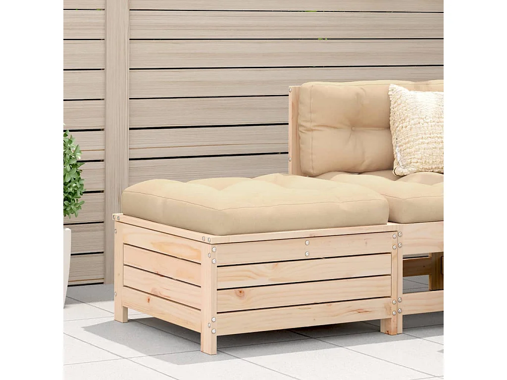 Harper Woods  Repose-pied de jardin 62x63,5x32 cm bois de pin massif