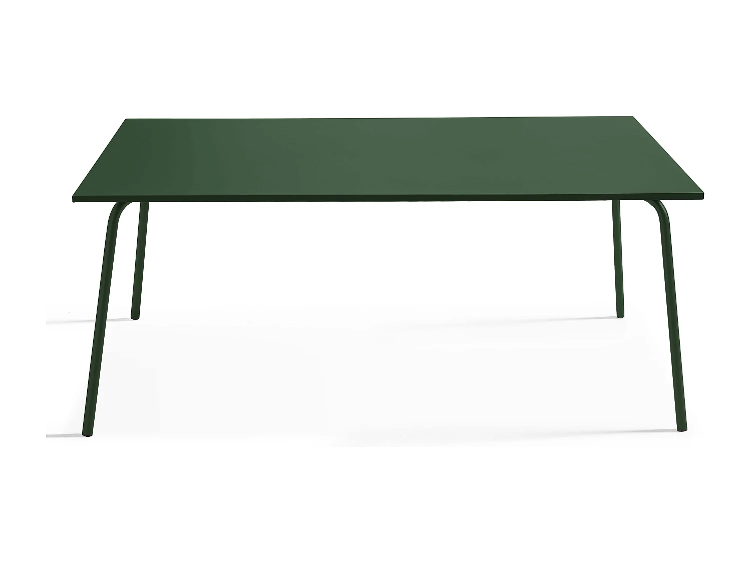 Ensemble table de jardin et 8 chaises en métal Vert forêt - Palavas