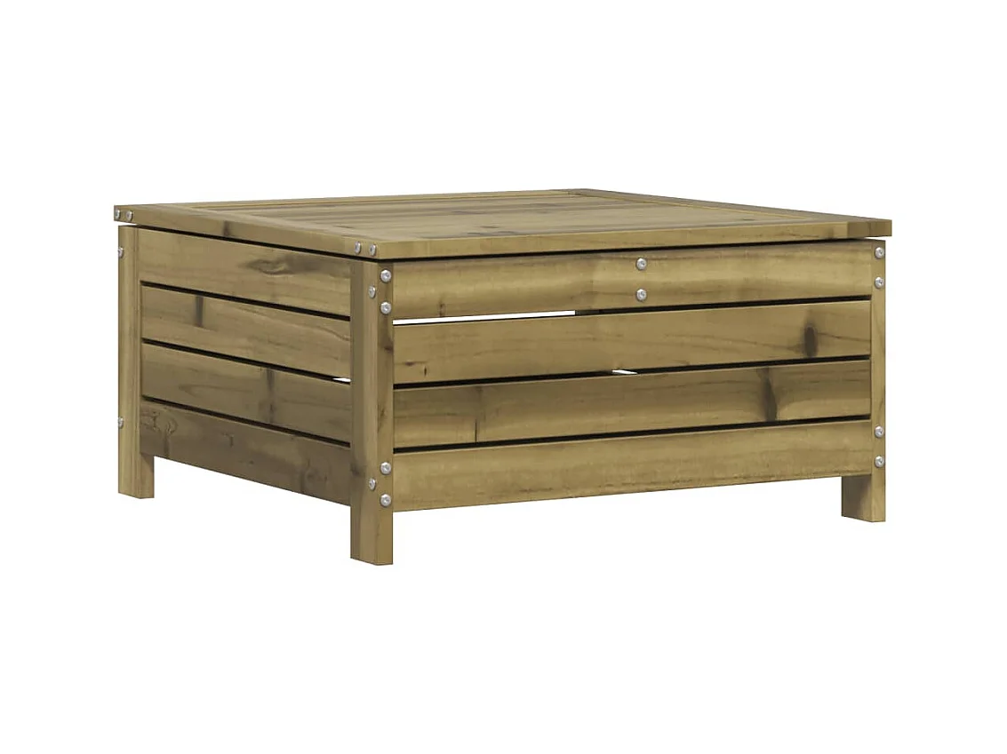 Harper Woods  Taburete de jardín madera de pino impregnada 62x63,5x32 cm