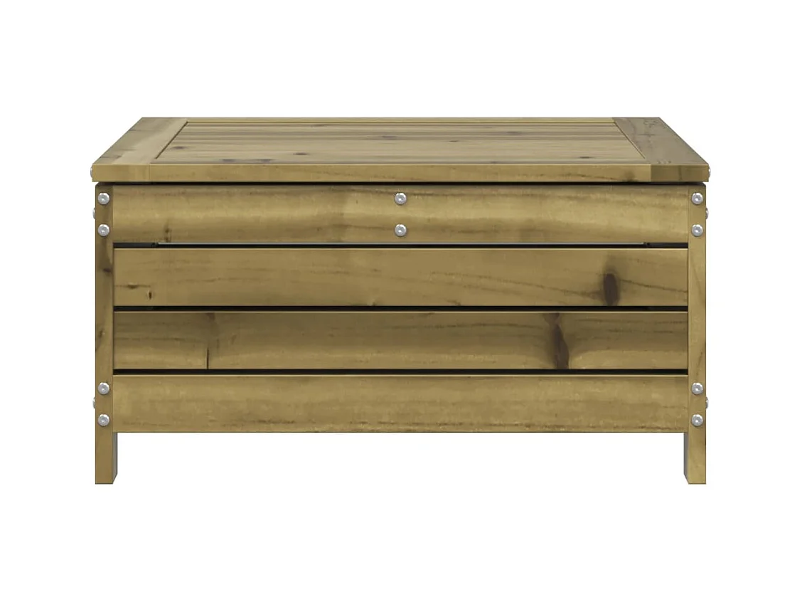 Harper Woods  Taburete de jardín madera de pino impregnada 62x63,5x32 cm