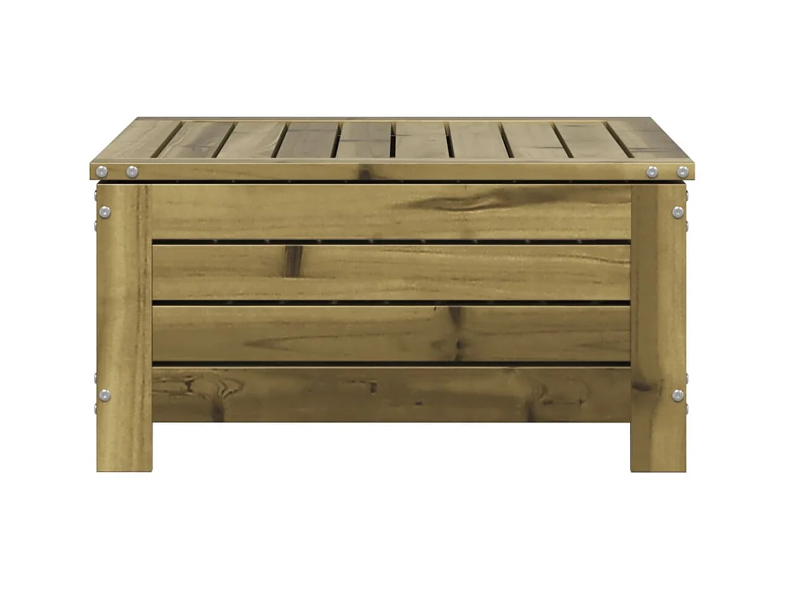 Harper Woods  Taburete de jardín madera de pino impregnada 62x63,5x32 cm