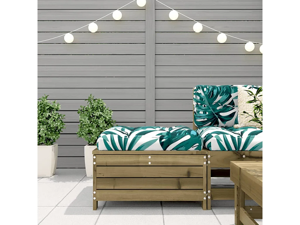 Harper Woods  Repose-pied de jardin 62x63,5x32 cm bois de pin imprégné