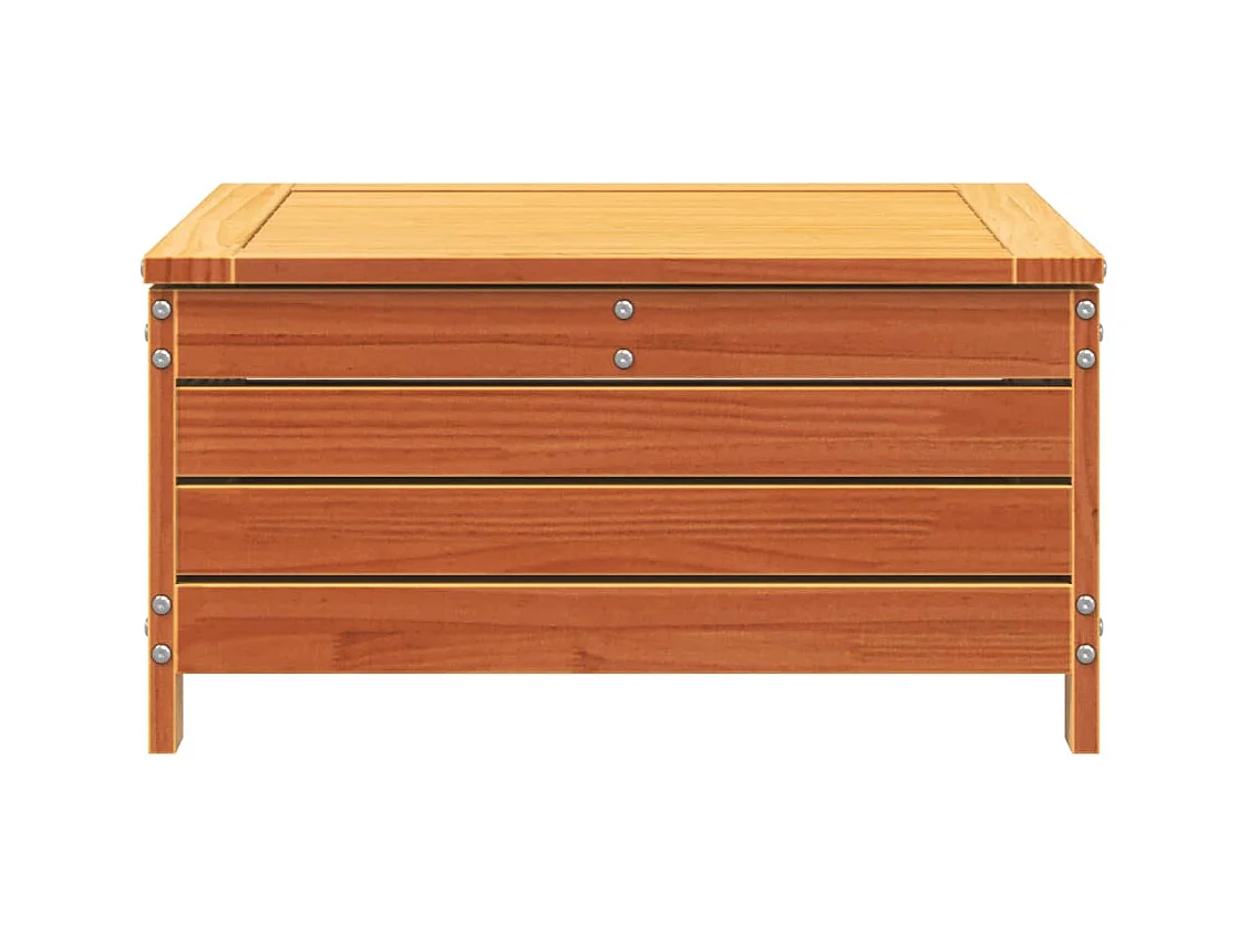 Harper Woods  Taburete de jardín madera de pino marrón cera 62x63,5x32 cm