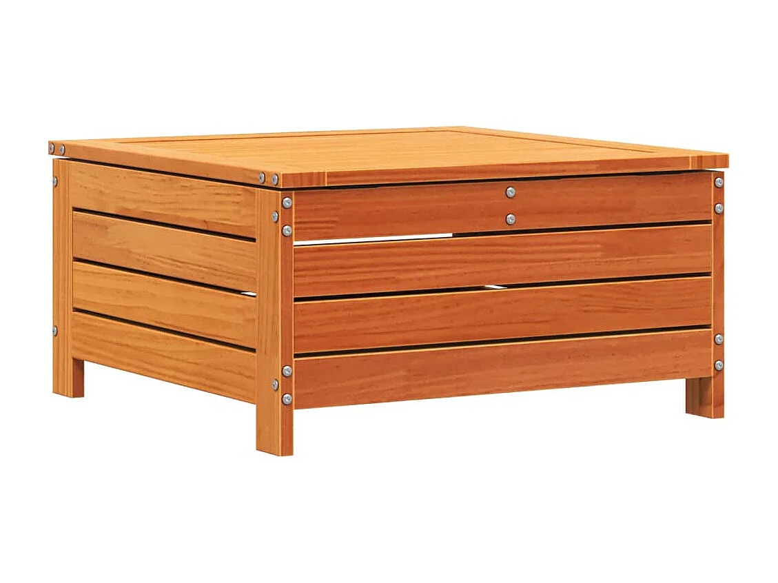 Harper Woods  Taburete de jardín madera de pino marrón cera 62x63,5x32 cm