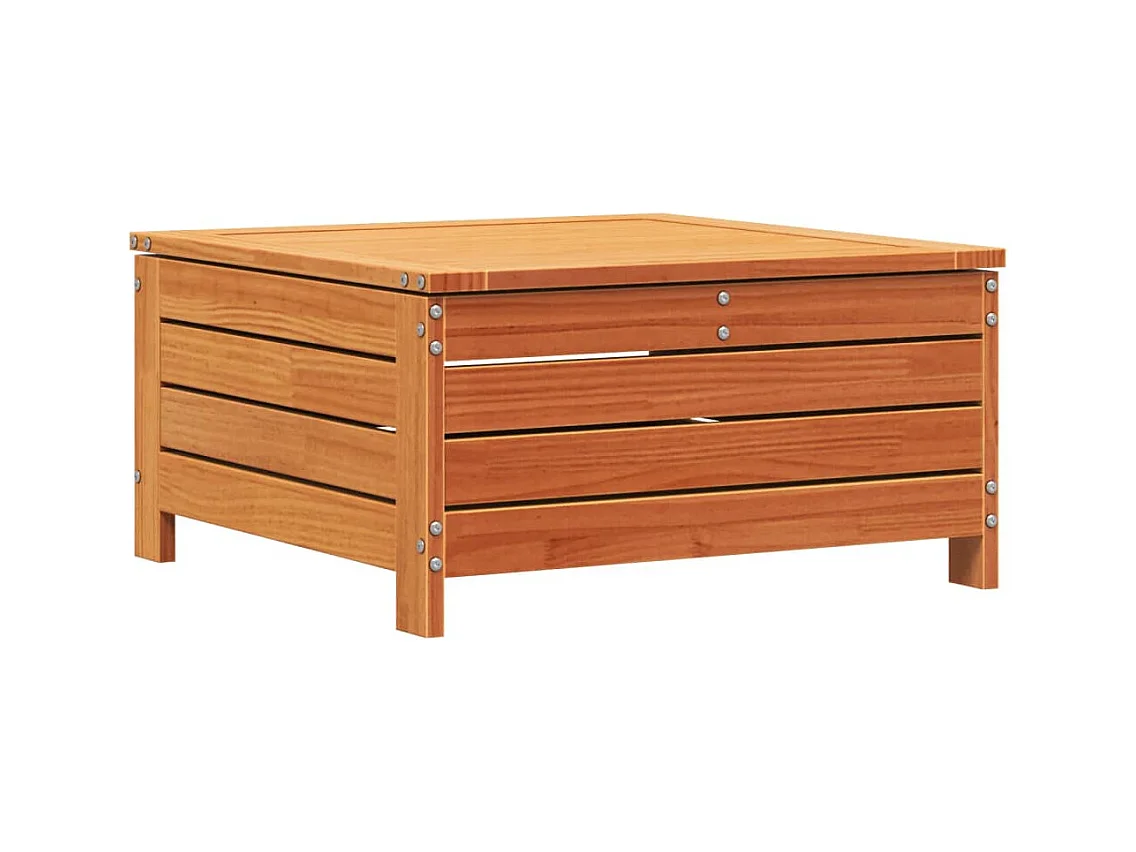 Harper Woods  Repose-pied de jardin cire marron 62x63,5x32 cm bois pin massif