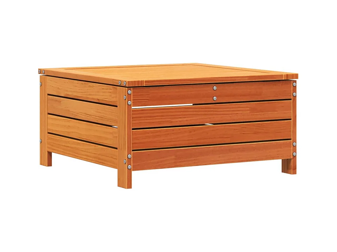 Harper Woods  Repose-pied de jardin cire marron 62x63,5x32 cm bois pin massif