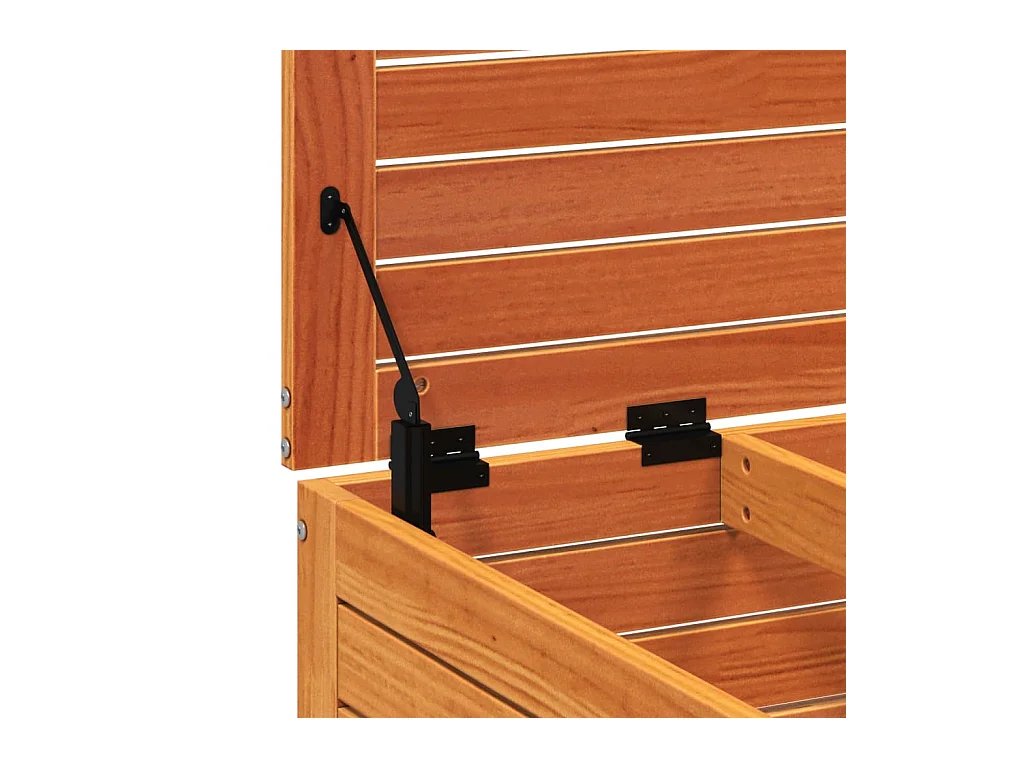 Harper Woods  Repose-pied de jardin cire marron 62x63,5x32 cm bois pin massif