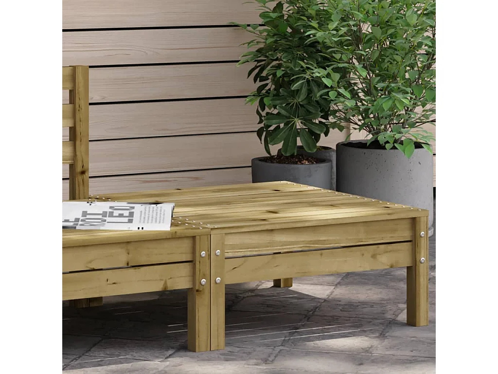 Lenny  Repose-pied de jardin bois de pin imprégné