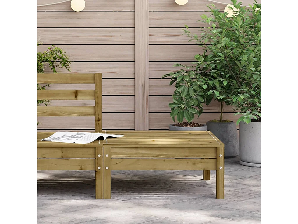 Lenny  Repose-pied de jardin bois de pin imprégné