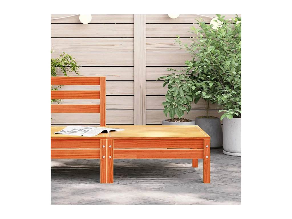 Lenny  Tuinvoetenbank massief grenenhout wasbruin