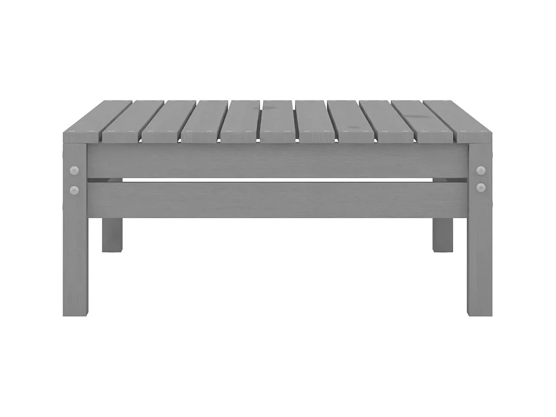 Lenny  Tuinvoetenbank massief grenenhout grijs