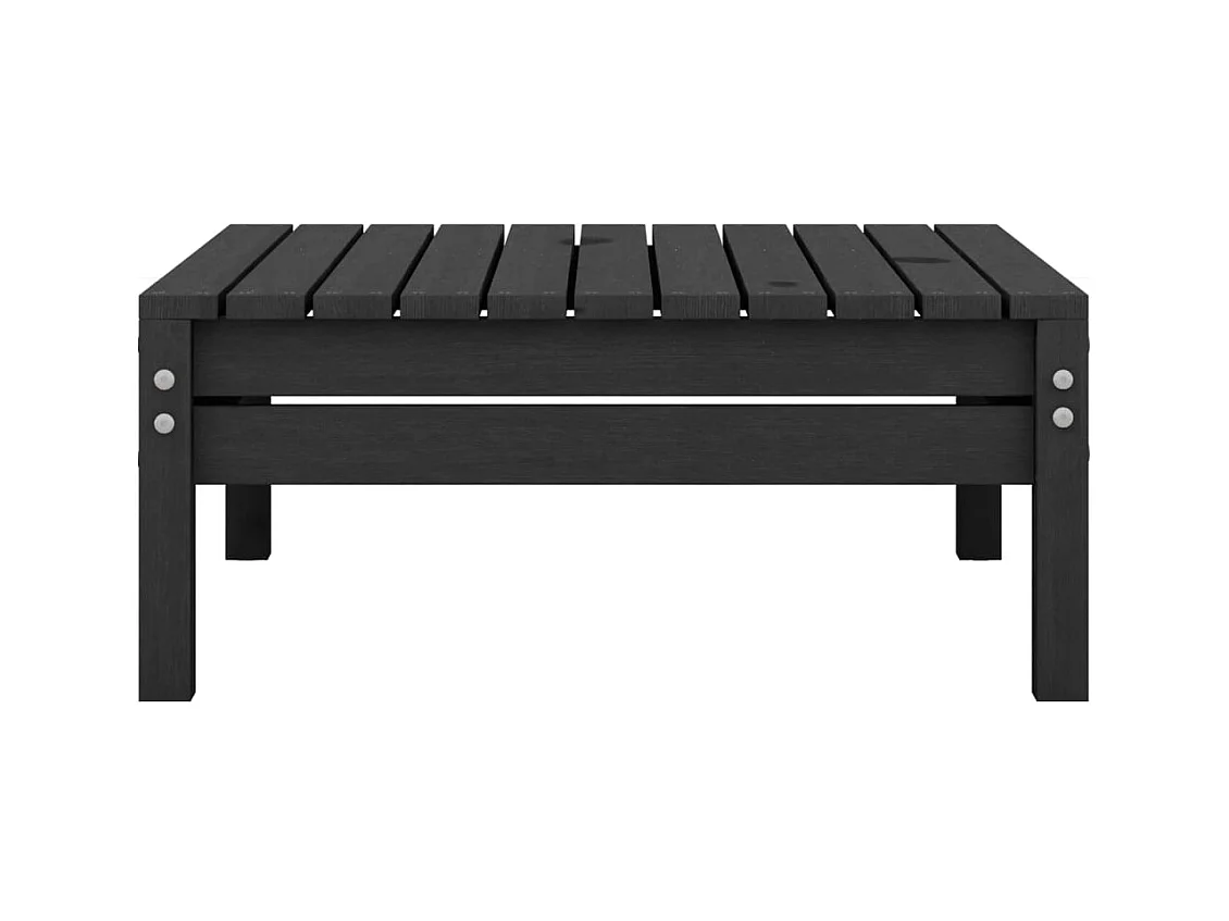 Lenny  Tuinvoetenbank massief grenenhout zwart