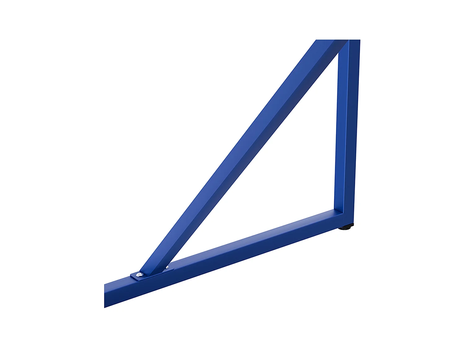 Table à manger rectangulaire 4 places en acier bleu foncé