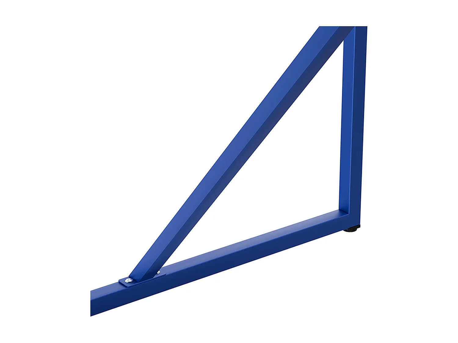 Table à manger rectangulaire 4 places en acier bleu foncé