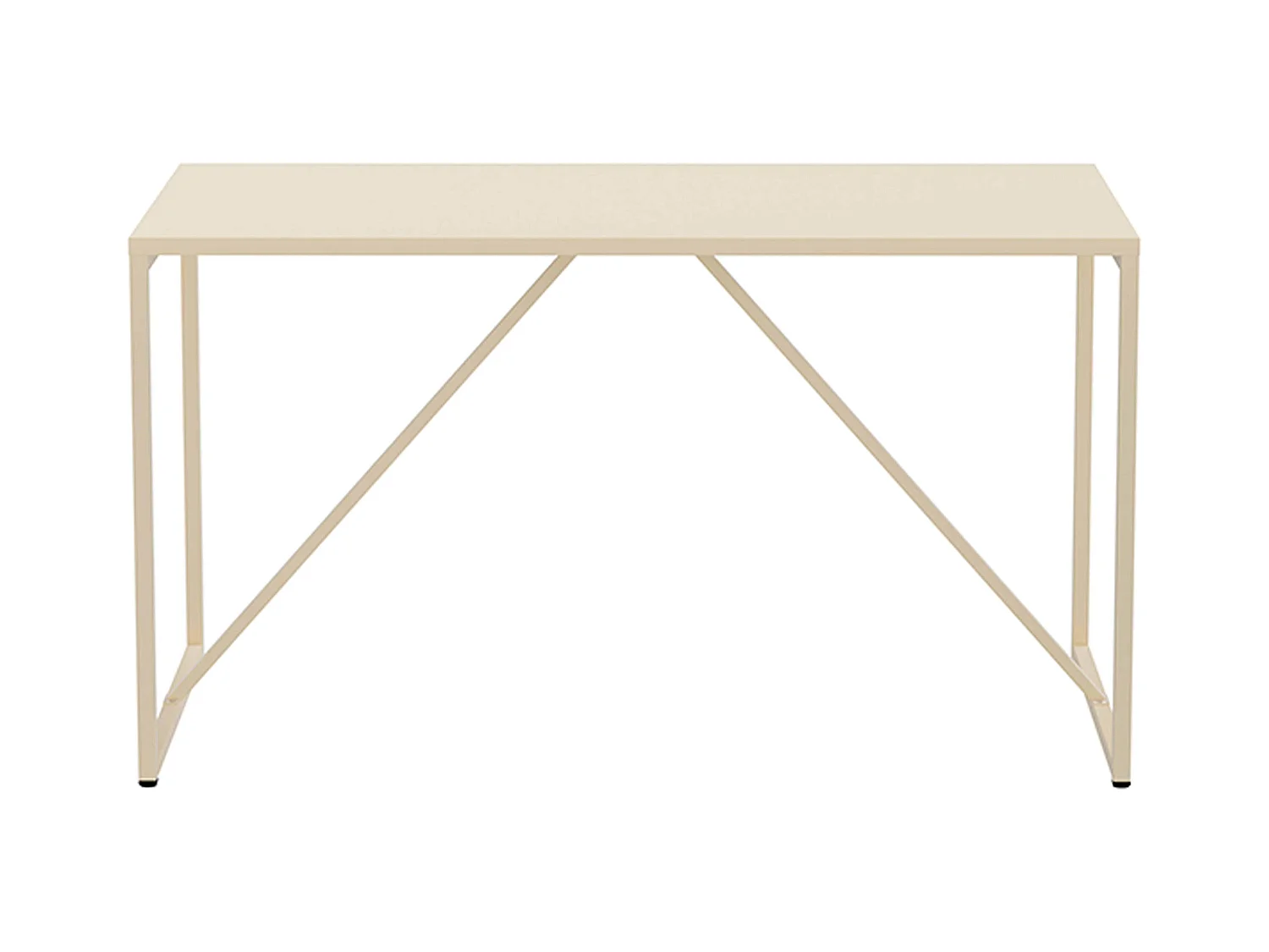 Table à manger rectangulaire 4 places en acier écru