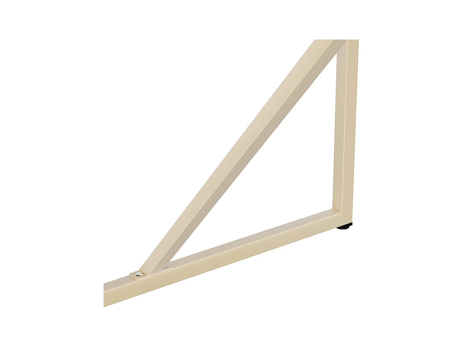 Table à manger rectangulaire 4 places en acier écru