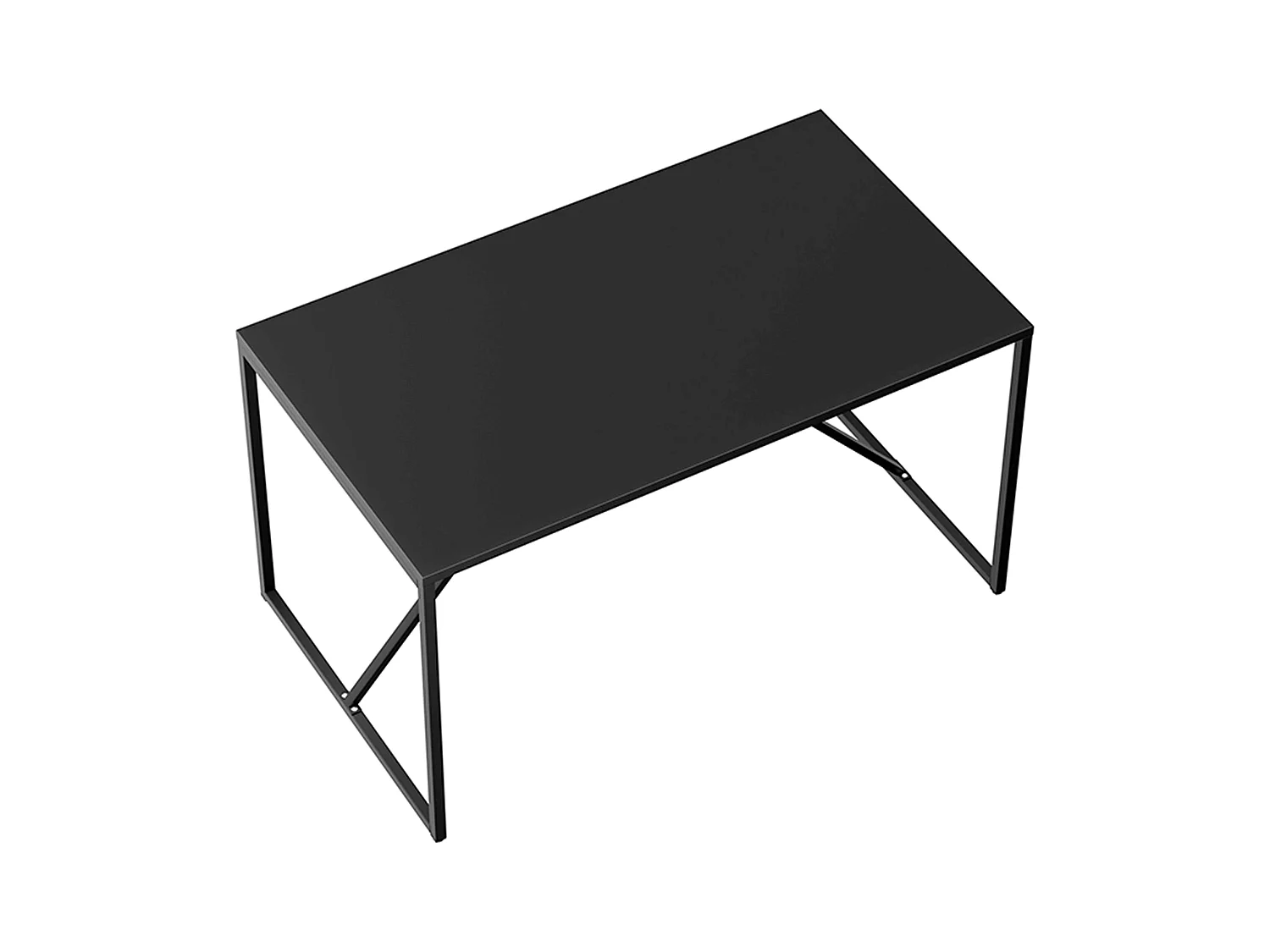 Table à manger rectangulaire 4 places en acier noir