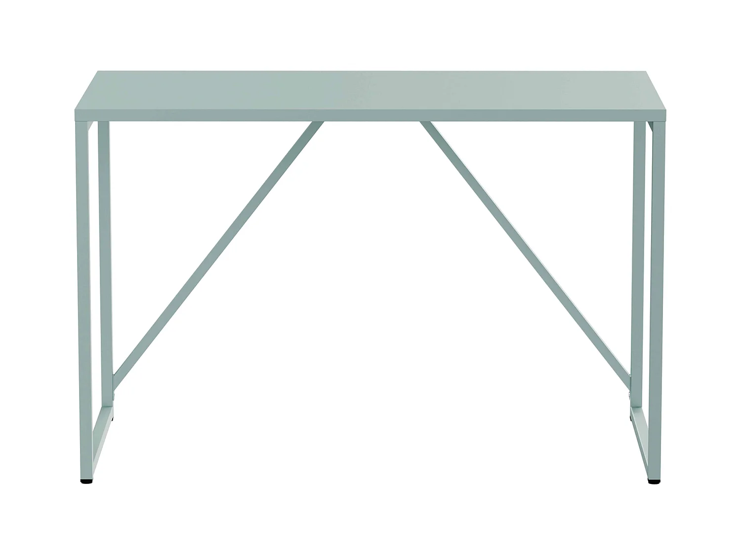 Modern bureau L120 cm van saliegroen metaal