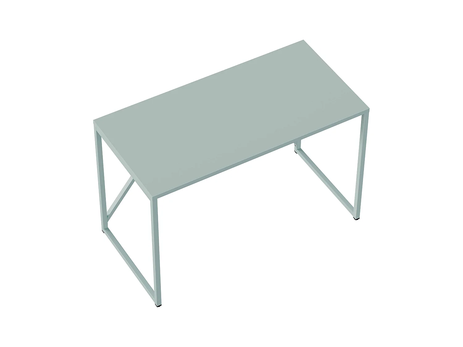 Modern bureau L120 cm van saliegroen metaal