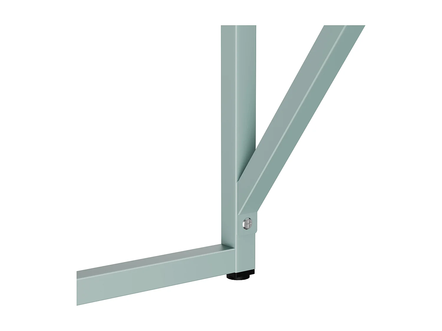 Modern bureau L120 cm van saliegroen metaal