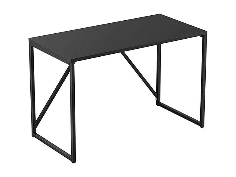 Bureau moderne L120 cm en métal noir