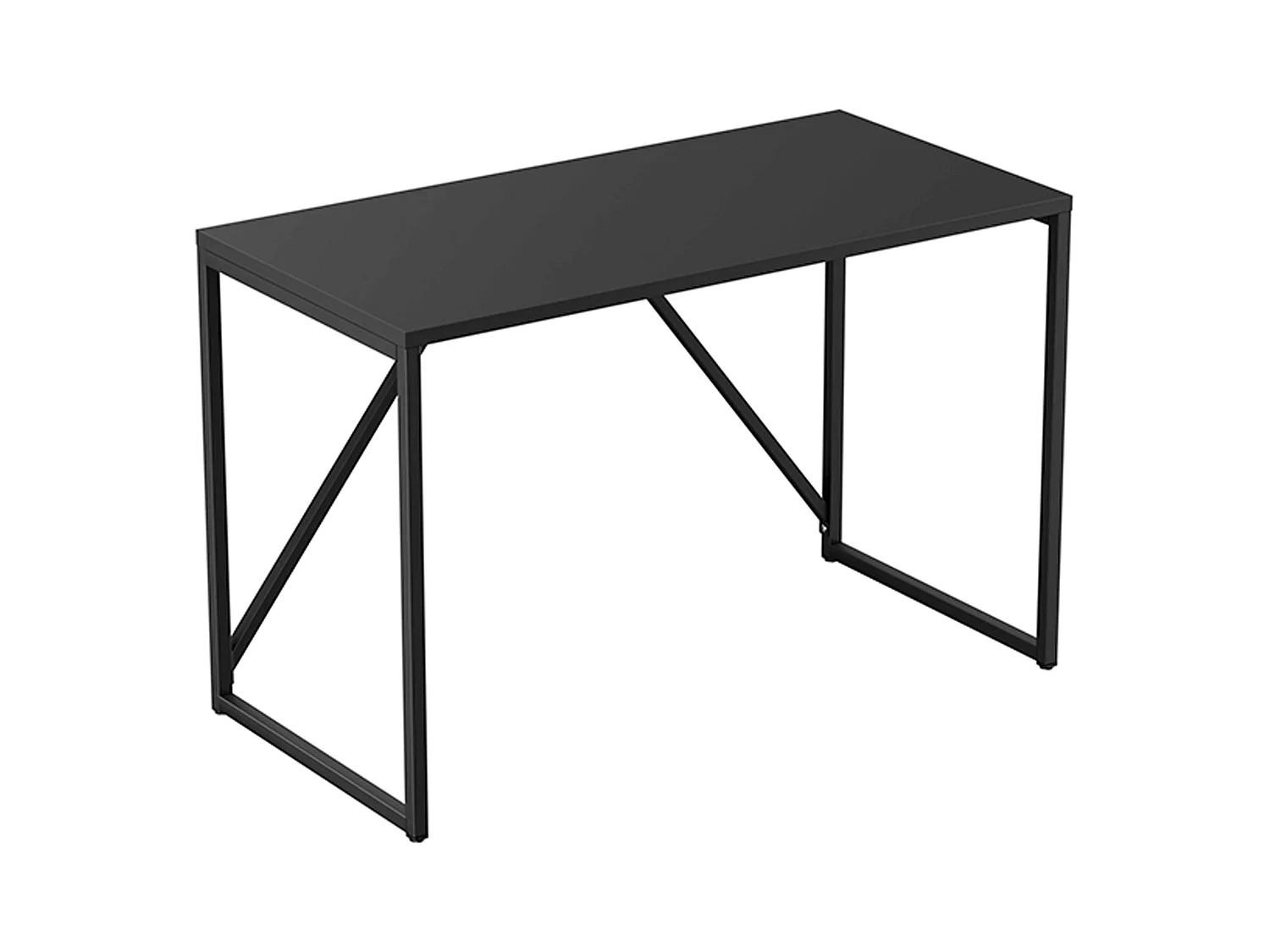 Modern bureau L120 cm van zwart metaal