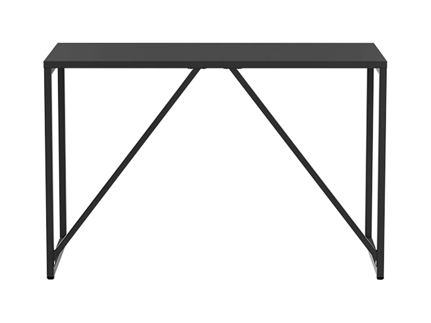 Modern bureau L120 cm van zwart metaal