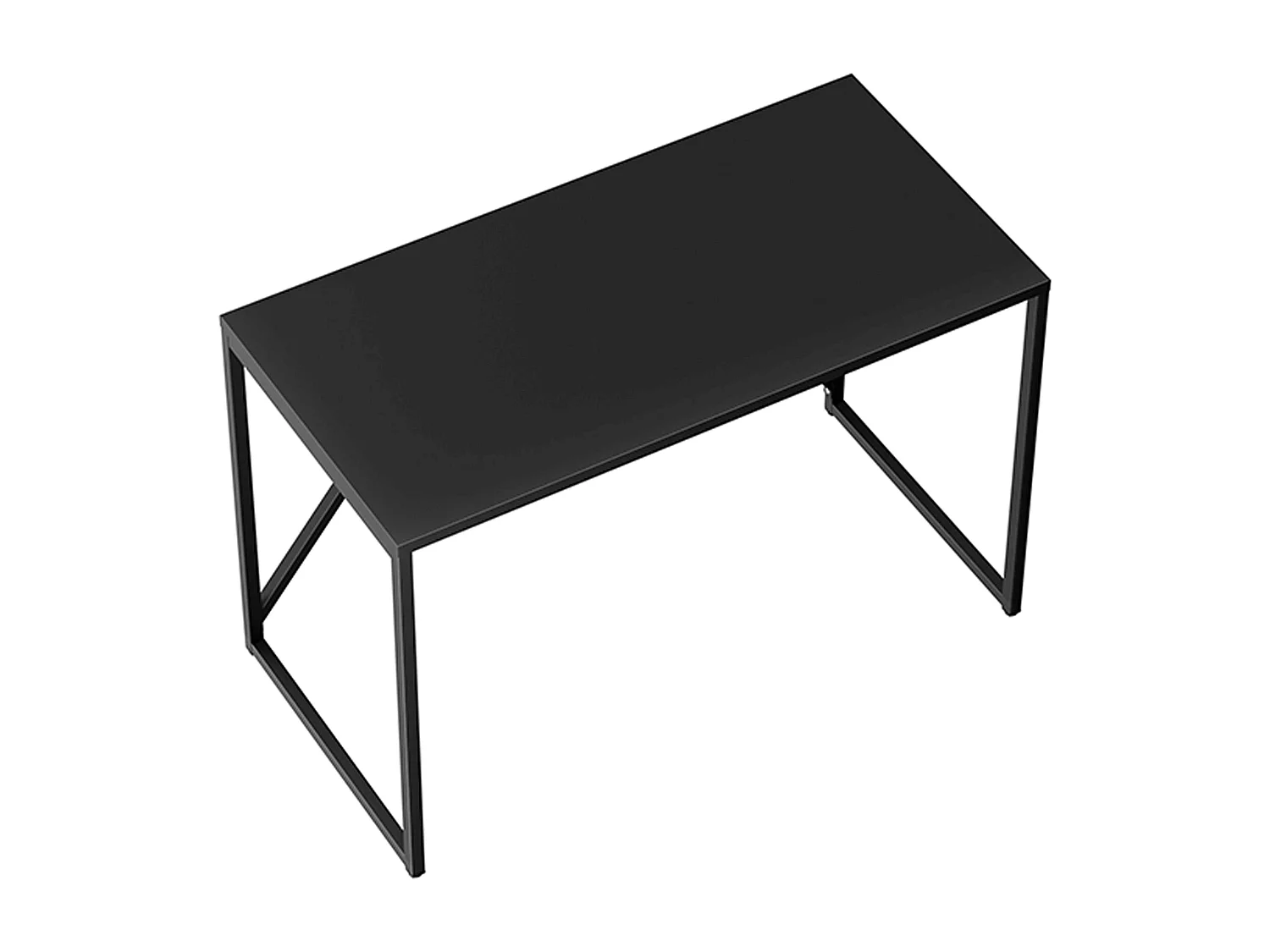 Bureau moderne L120 cm en métal noir
