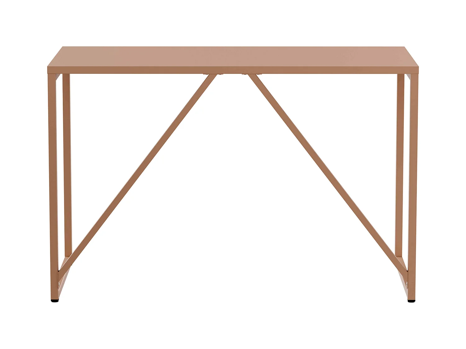 Modern bureau L120 cm van bruin metaal