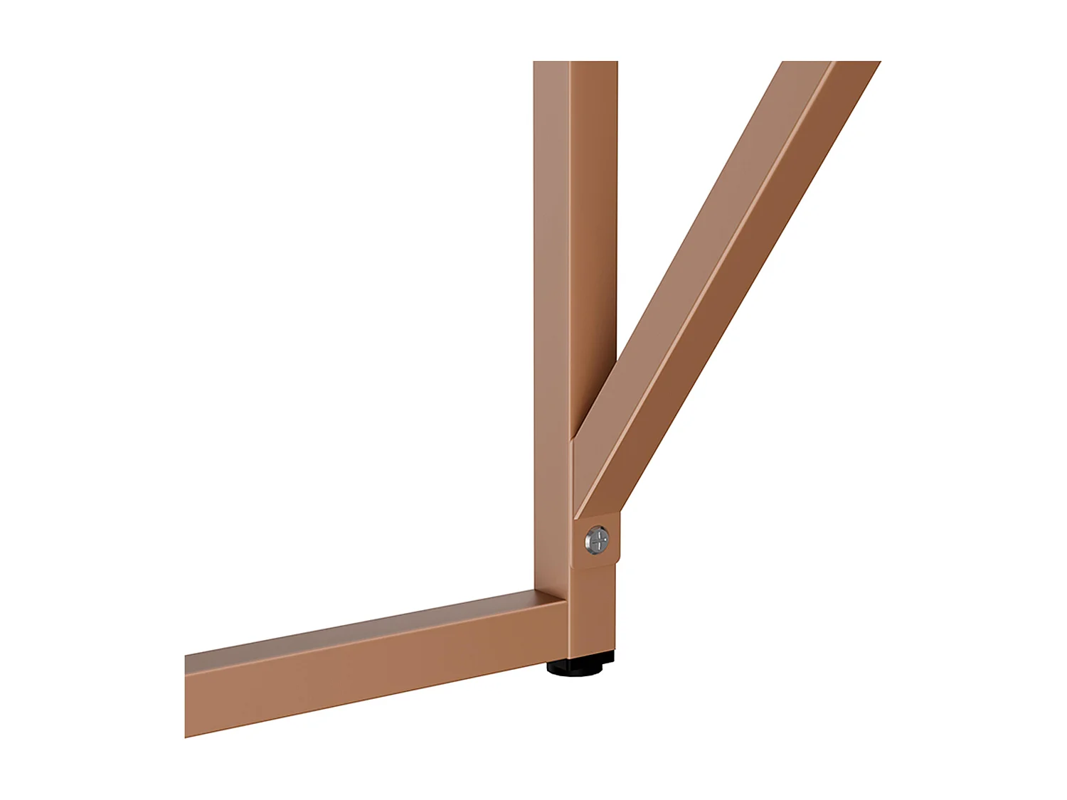 Modern bureau L120 cm van bruin metaal